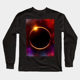 Colourful Solar Eclipse Long Sleeve T-Shirt